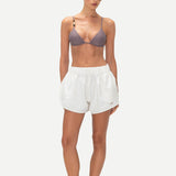 LOREN WOVEN SHORT ORGANIC WHITE