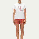 LOREN WOVEN SHORT RED