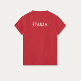 MARS RED TEXTURED COTTON MINI TEE