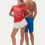LOREN WOVEN SHORT ORGANIC WHITE